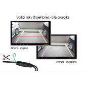 Универсална задна паркинг камера Macrom AHD / CVBS