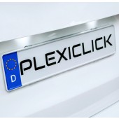 Plexiclick - прозрачен държач за унгарска регистрационна табела