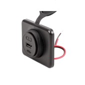 Зарядно устройство USB-A & USB-C вградено, 5V, 4.2A MY1288