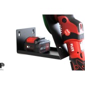 Поставка за малка полираща машина Poka Premium — за една полираща машина с рафт за батерии