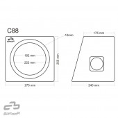 Затворена озвучителна кутия Basser C88