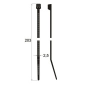 Стягащи ленти 203 x 2,5 mm (100 бр)