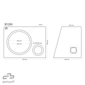 Басрефлексна кутия Basser B1250 Black