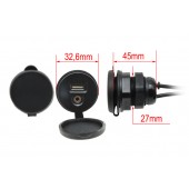 USB / JACK 4-полюсна букса с кабел