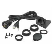 USB / JACK 4-полюсен жак с кабел