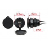 USB / JACK 4-полюсен жак с кабел