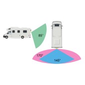 Универсална задна/предна камера за паркиране Macrom MRC-M09WHQ CMOS / NTSC