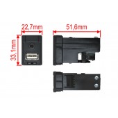 USB + JACK конектор Toyota / Subaru