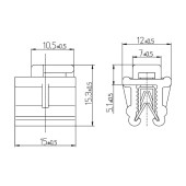 Крепеж за стягаща лента за ръб 437431