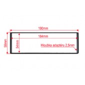 Дистанционна подложка за 1DIN автомобилно радио