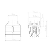 Крепеж за стягаща лента за ръб 437433