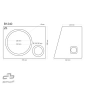 Басрефлексна акустична кутия Basser B1240 Black