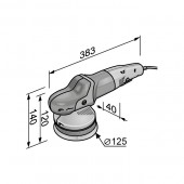 Excentrická leštička v sadě XCE 10-8 125 P-Set