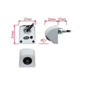 Универсална задна паркинг камера Macrom AHD / CVBS