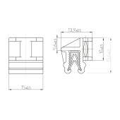 Крепеж за стягаща лента за ръб 437434