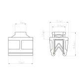 Крепеж за стягаща лента за ръб 437435