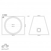 Затворена озвучителна кутия Basser C1550 Black