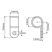 Kлипса за кабелен сноп 4,8 мм (100 бр.)