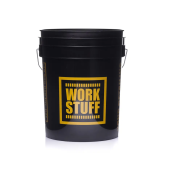 Детайлираща кофа с решетка Work Stuff Detailing Bucket Black Rinse + Separator Yellow