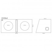 Двойна Bassreflex кутия Basser B1035SX2 Black