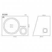 Bassreflex корпус Basser B1240 Black