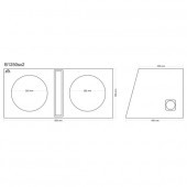 Двоен басрефлексен корпус Basser B1250SX2