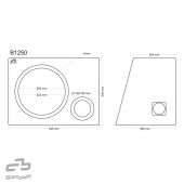 Bassreflex кутия Basser B1250 Black