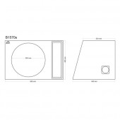 Басрефлексна кутия Basser B1570S Black