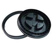 Carbon Collective Gamma Seal Bucket Lid - Black