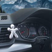 Луксозен матов сребърен ароматизатор за автомобил Mr&Mrs Fragrance Niki Fresh Air