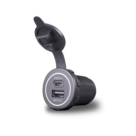 Зарядно USB-A & USB-C за вграждане, QC3.0, PD 3.0 MY1298