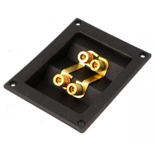 Basser 4-полюсен терминал за високоговорители