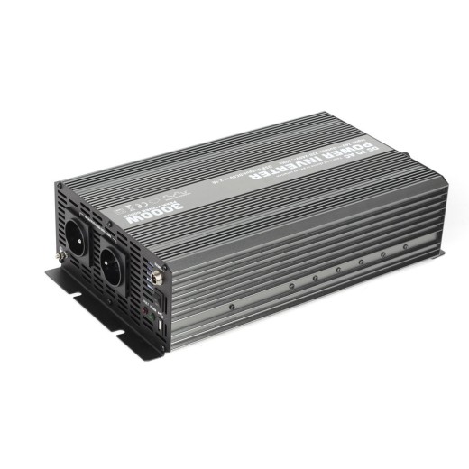 Преобразувател на напрежение от 24V на 230V + USB, 3000W - CAR3000-24V