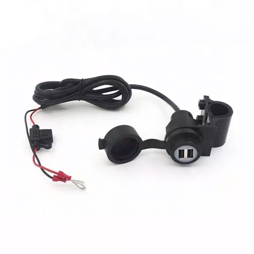 Зарядно USB-A 2x с капак за мотоциклети MY1118