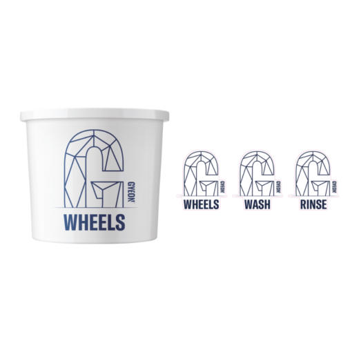 Комплект стикери за кофа Gyeon Wash Bucket Stickers (3 pcs)