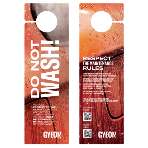 Висящо предупреждение Gyeon Hanger Red