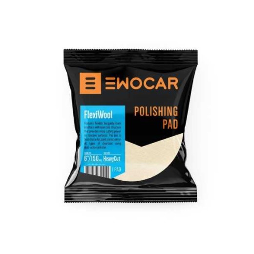 Polиращ диск Ewocar FlexiWool - Aggressive Wool Pad 140/125 mm