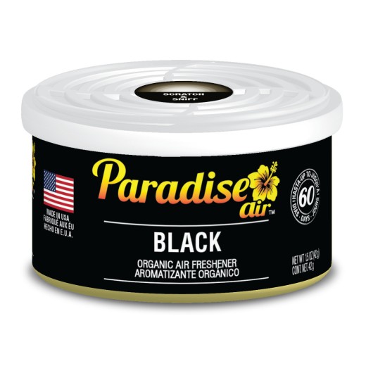 Освежител за въздух Paradise Air Organic Air Freshener Black - Ledově svěží (42 g)
