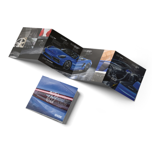 Професионална брошура Gyeon Certified Detailer Service Leaflet