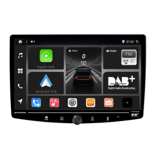 Android мултимедийна станция Macrom T1003DAB