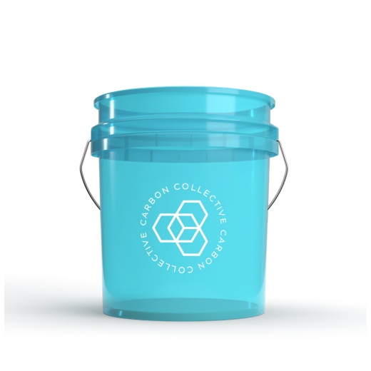 Кофа Carbon Collective 13L Detailing Wheel Bucket - Clear Teal