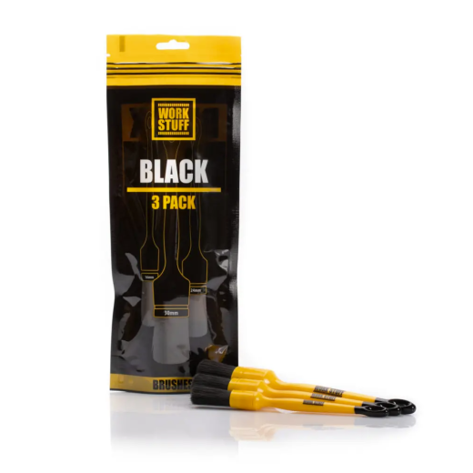 Четки за детайлиране Work Stuff Detailing Brush Black 3-Pack
