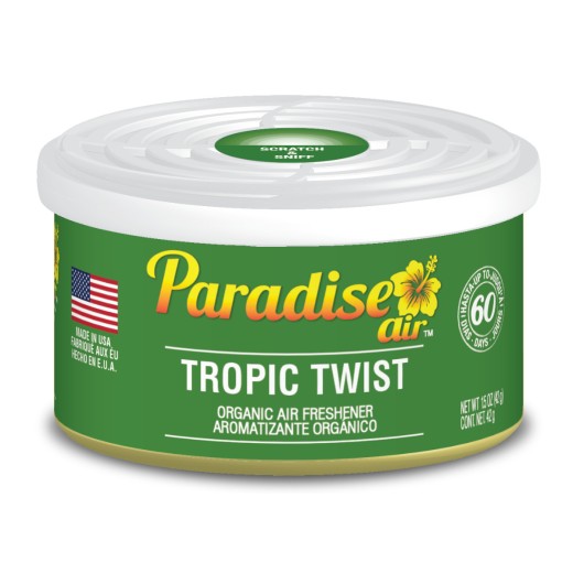 Освежител за въздух Paradise Air Organic Air Freshener Tropic Twist - Тропически бриз (42 g)