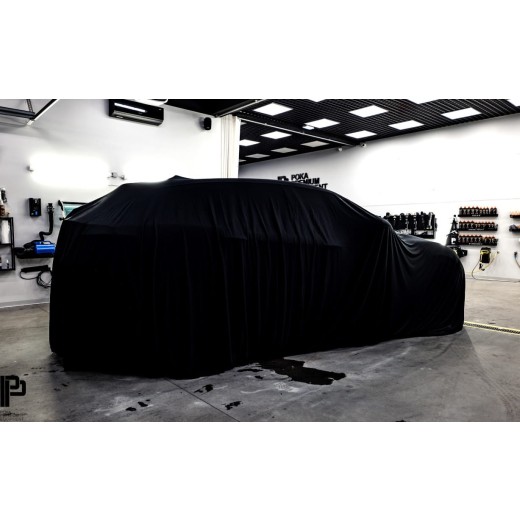 Покривало за автомобил Poka Premium Equipment Premium quality car cover black with welt - Combi / SUV