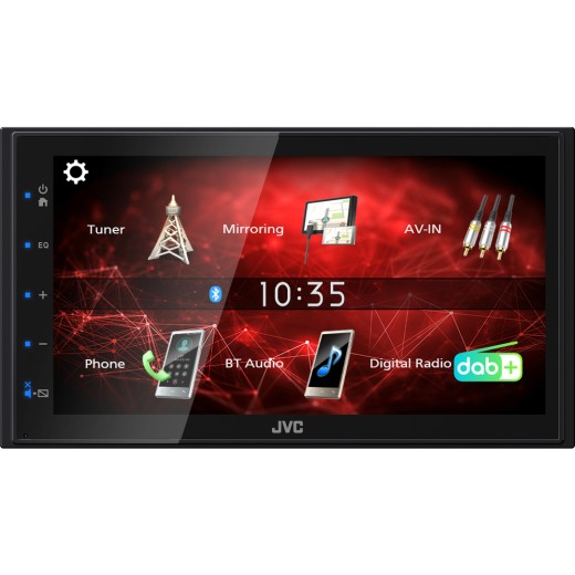 2DIN автомагнитола без CD механика JVC KW-M27DBT