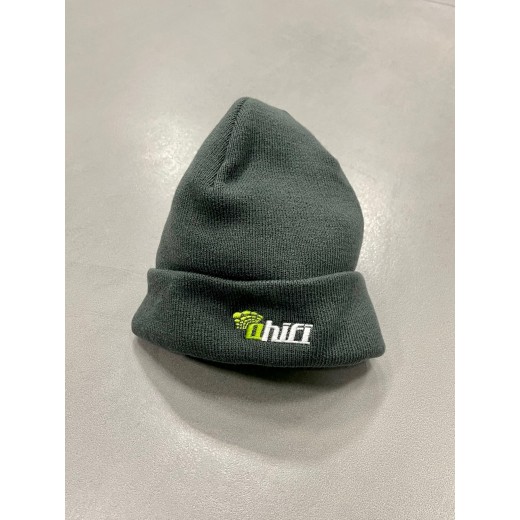 Zimní čepice s malým logem Ahifi (tmavě zelená)
