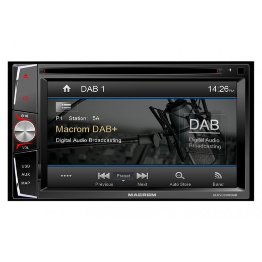 Автомагнитола Macrom M-DVD6000DAB