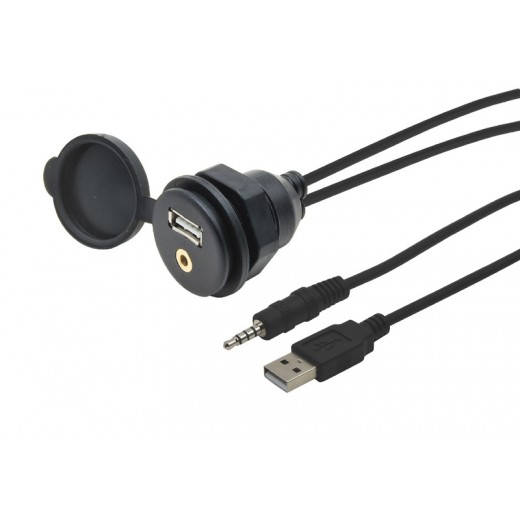 USB / JACK 4-полюсен жак с кабел