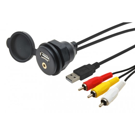 USB / JACK 4-полюсна букса с кабел