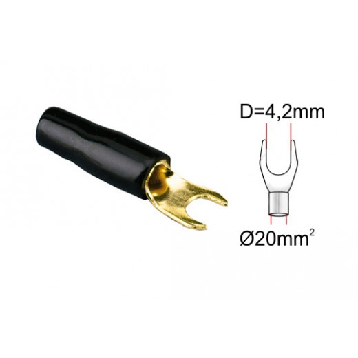 Кабелна вилка ACV 30.4420-03 (1 бр.) черна